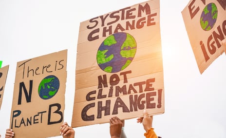 Climate change protest