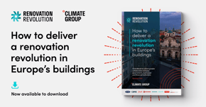 Card reads: How to deliver a renovation revolution