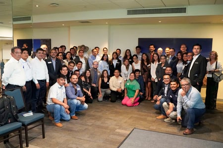Large group photo of event attendees