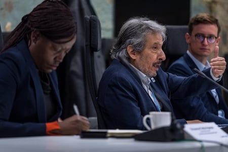 COP26 roundtable participantion in action