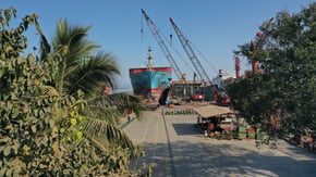 Ship in harbour
