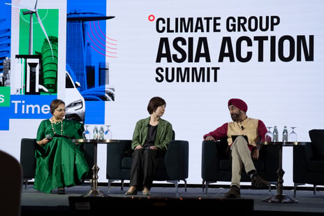 Speakers on stage at the Summit