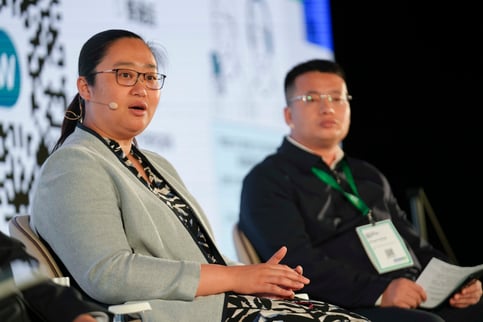 Speakers on stage at the Summit