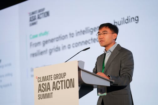 Speakers on stage at the Summit