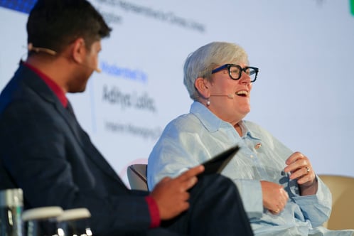 Speakers on stage at the Summit