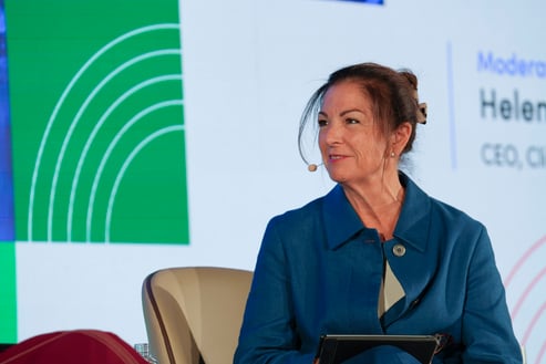 Speakers on stage at the Summit