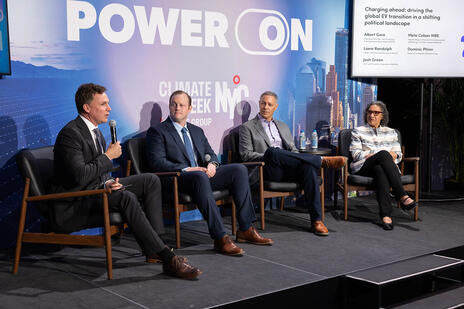 Dom at Transport Climate Week NYC event