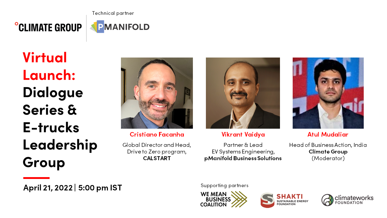 Event summary - Virtual launch: Dialogue Series & E-trucks Leadership Group