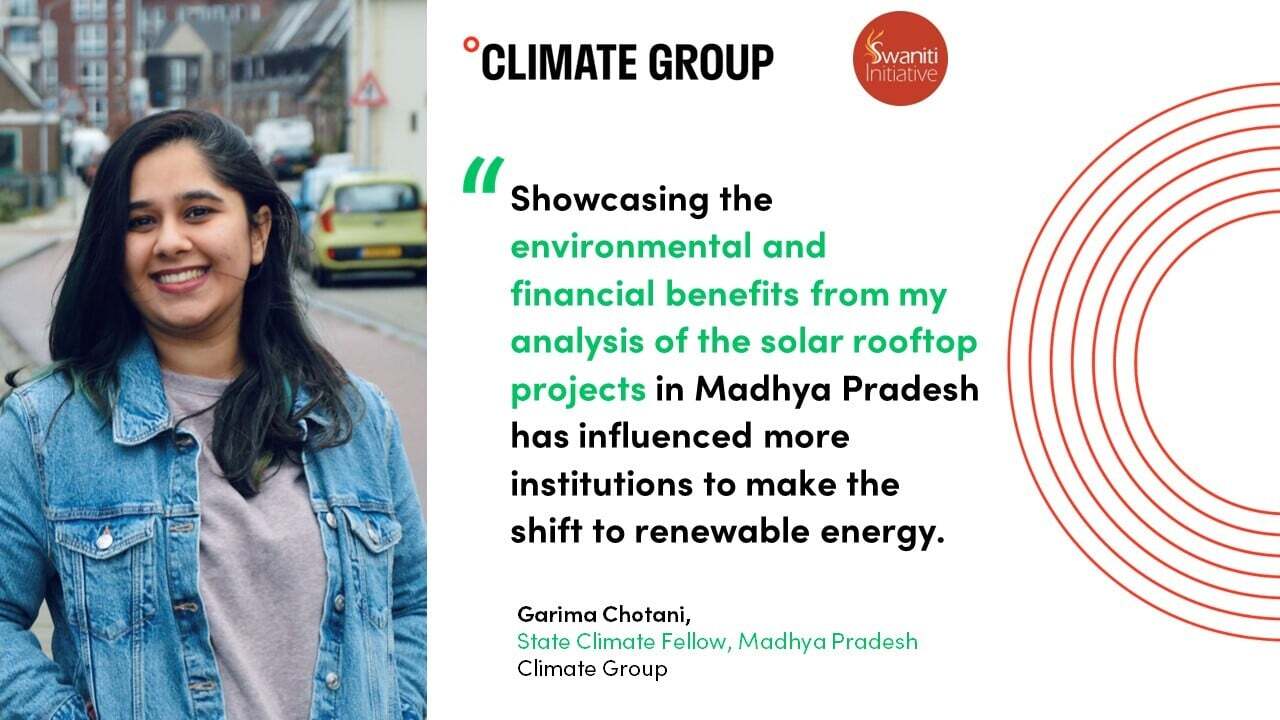 Madhya Pradesh State Climate Fellow: Garima Chotani