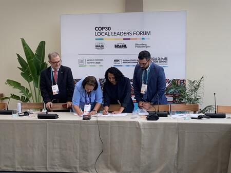Brazilian State of Rio Grande do Norte signing the Under2 Coalitions MOU