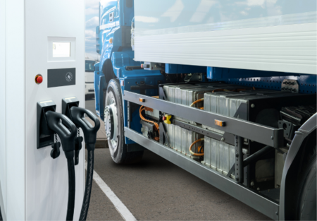 Electric truck charging