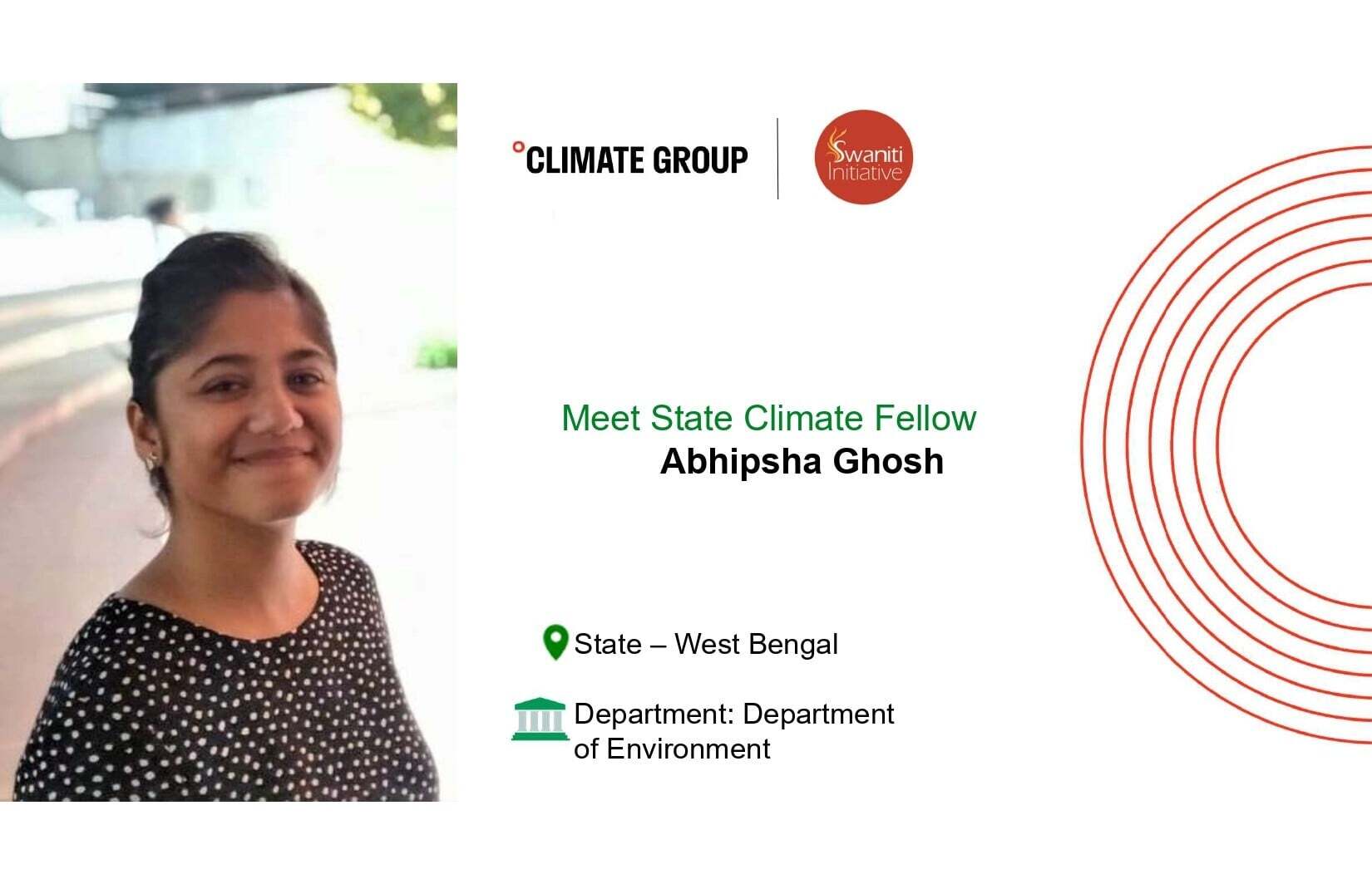 Meet our State Climate Fellow in West Bengal: Abhipsha Ghosh