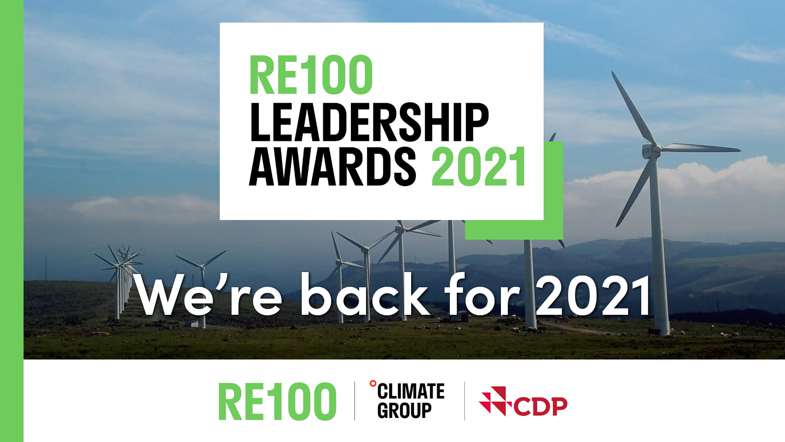 RE100 Leadership Awards return for second year