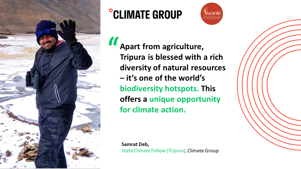 Tripura State Climate Fellow: Samrat Deb