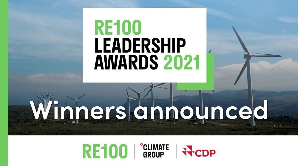 RE100 Leadership Awards’ winners announced: Businesses driving the clean power revolution