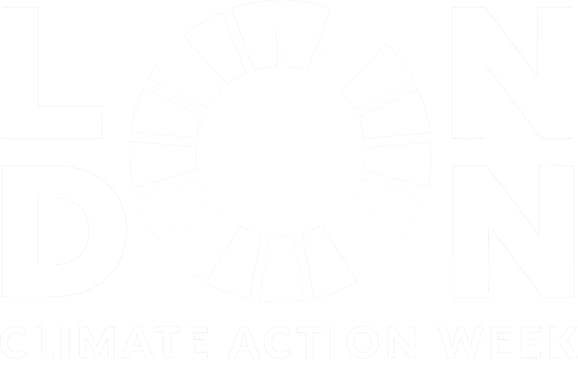 London Climate Action Week Logo White