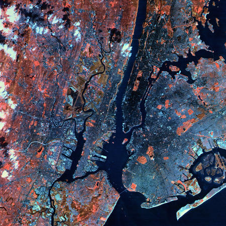 New York City satellite view