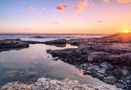 Sunset at Ogmore beach, South Wales