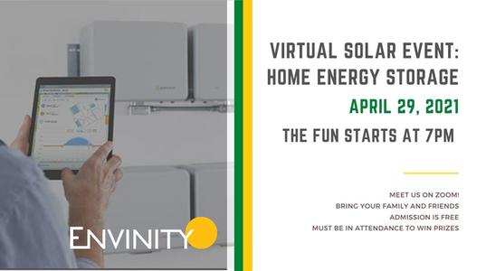 Envinity + Sierra Club - Virtual Solar Tour - Solar Energy Storage