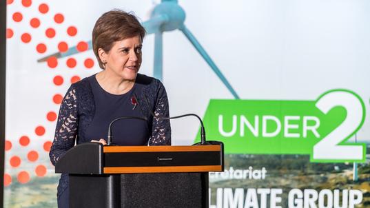 First Minister Nicola Sturgeon of the Scottish Government speaking at the Under2 Coalition General Assembly 2021