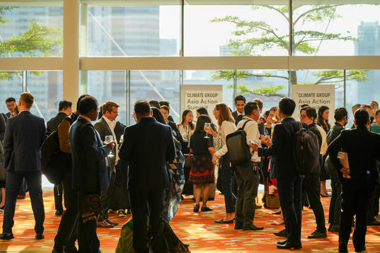 Networking at the Climate Group Asia Action Summit