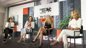 Female panel at Climate Week NYC