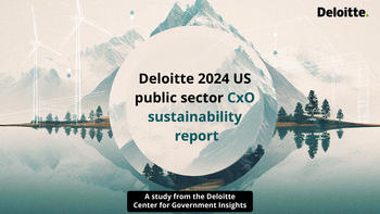 Deloitte 2024 US public sector CxO sustainability report graphic